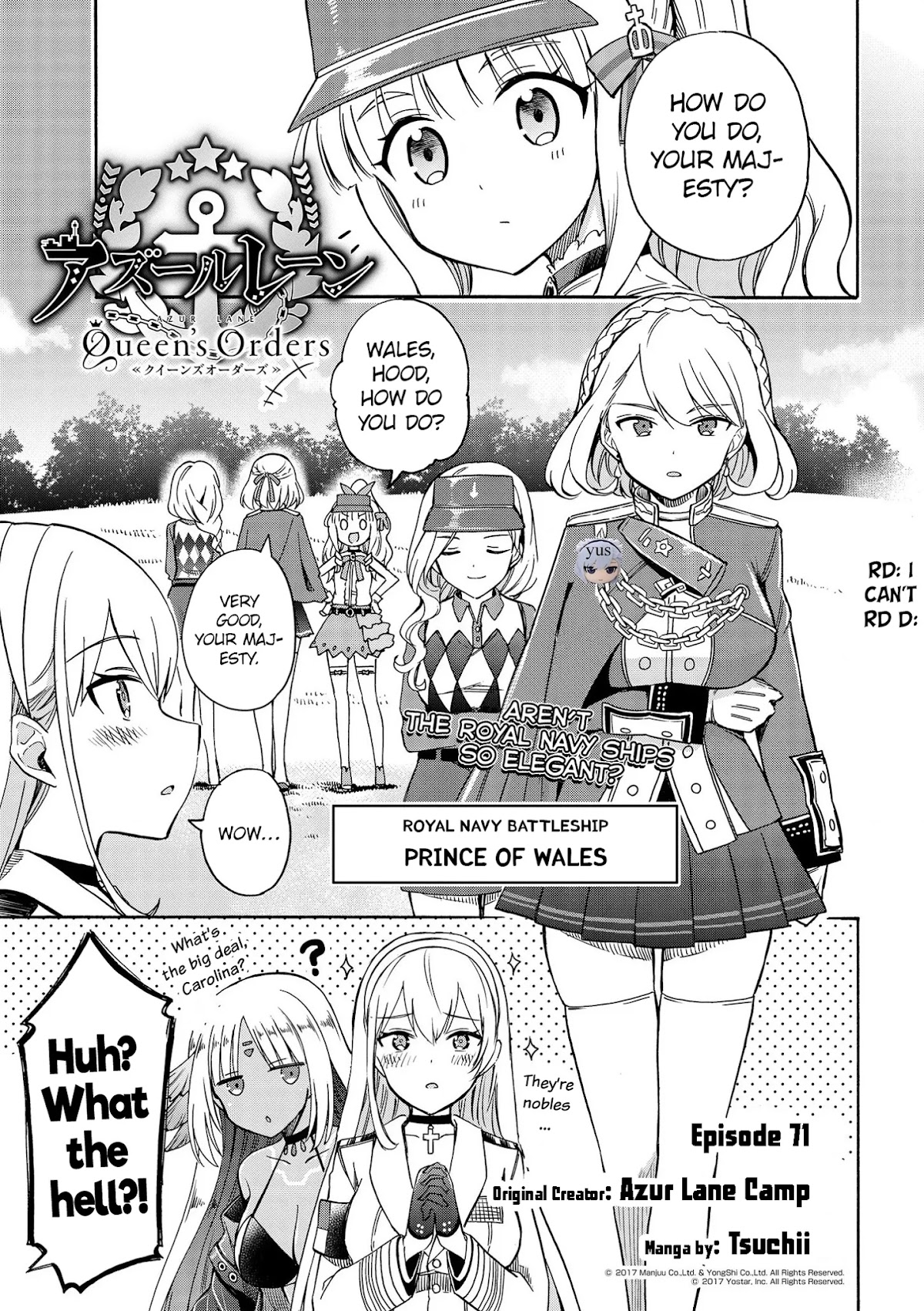 Azur Lane: Queen's Orders Chapter 71 page 1 - Chapter 71