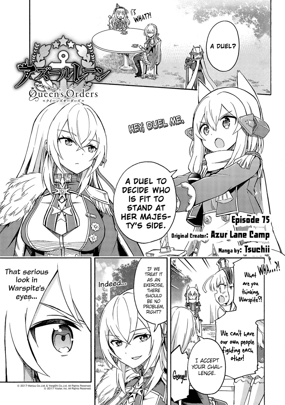Azur Lane: Queen's Orders Chapter 75 page 1 - Chapter 75