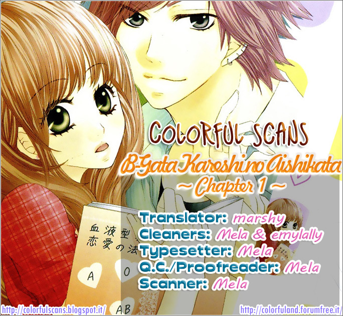 B-Gata Kareshi no Aishikata Chapter 1 page 36 - Chapter 1: How to love a B blood type boyfriend