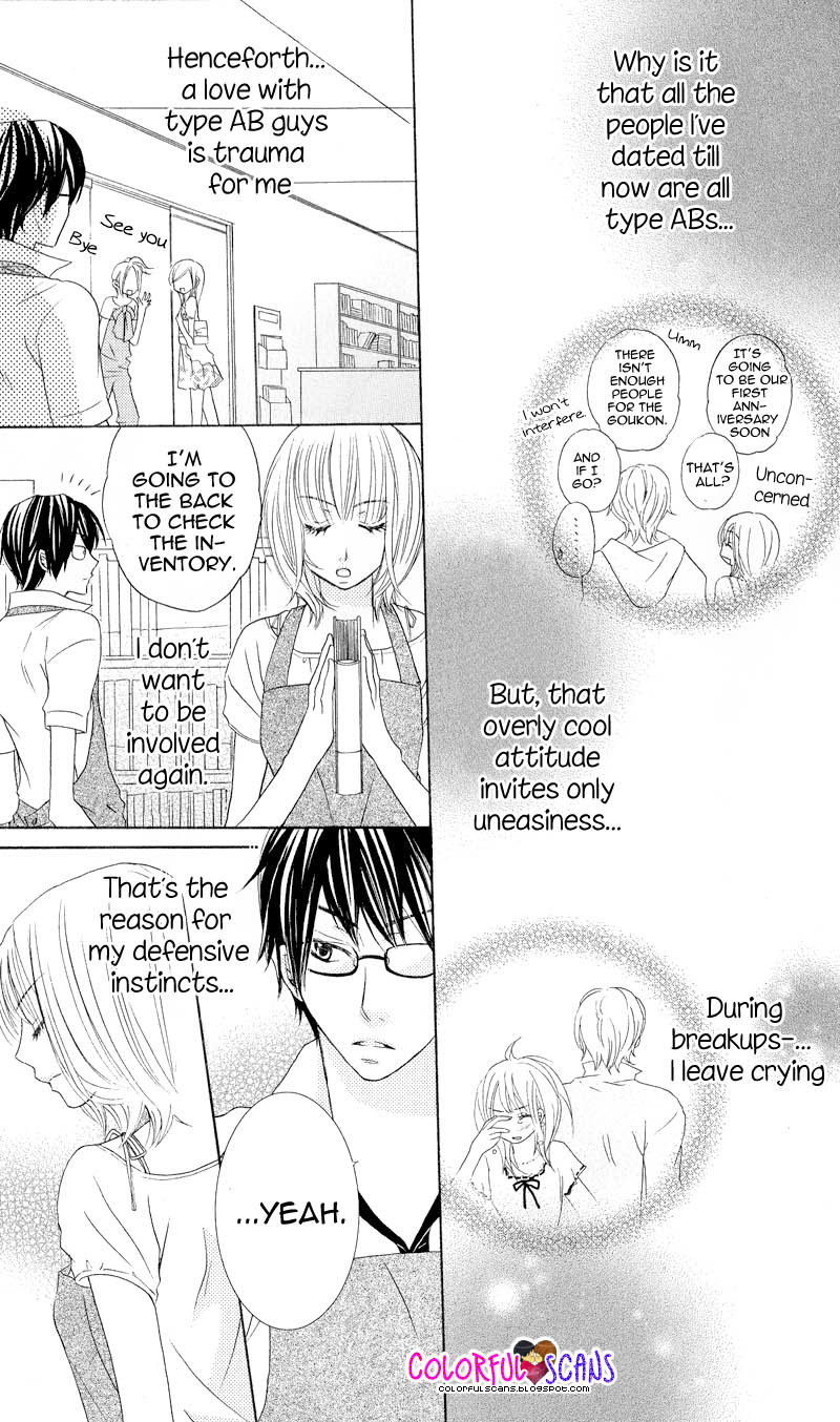 B-Gata Kareshi no Aishikata Chapter 4 page 4 - Chapter 4: Countermeasure your inclination to an AB blood type guy
