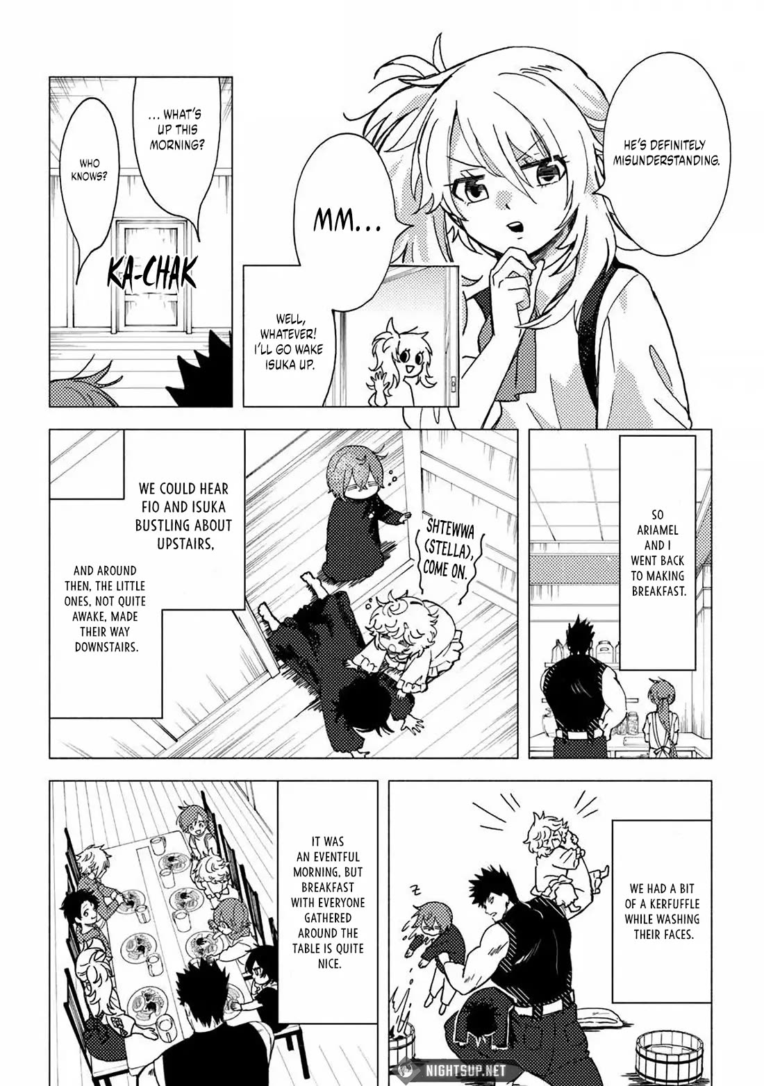 B-Rank Adventurer With a Bad Guy Face Becomes a Father for the Hero and His Childhood Friends Chapter 13 page 4 - Chapter 13