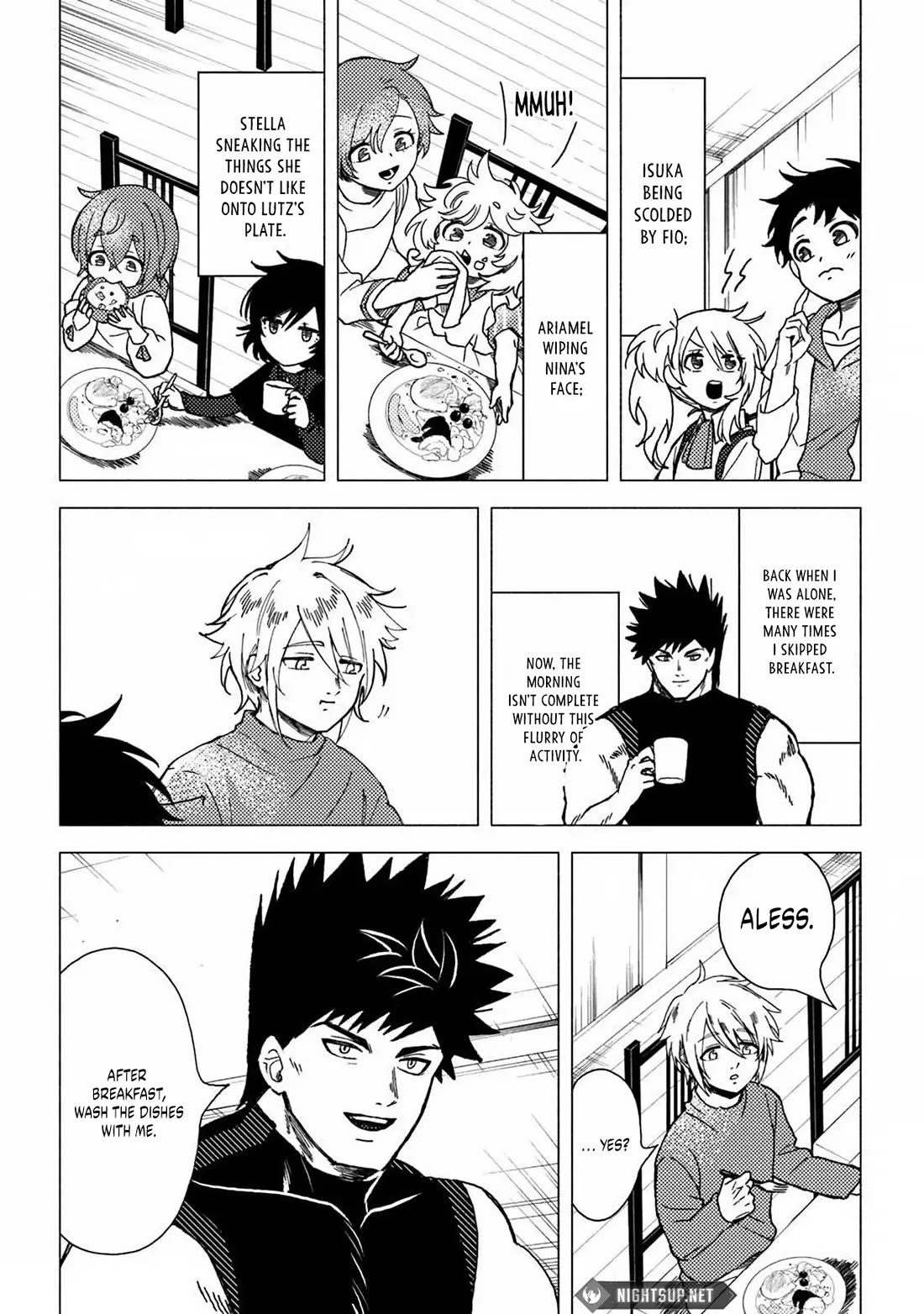 B-Rank Adventurer With a Bad Guy Face Becomes a Father for the Hero and His Childhood Friends Chapter 13 page 5 - Chapter 13