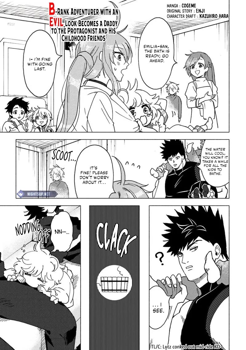 B-Rank Adventurer With a Bad Guy Face Becomes a Father for the Hero and His Childhood Friends Chapter 15 page 1 - Chapter 15