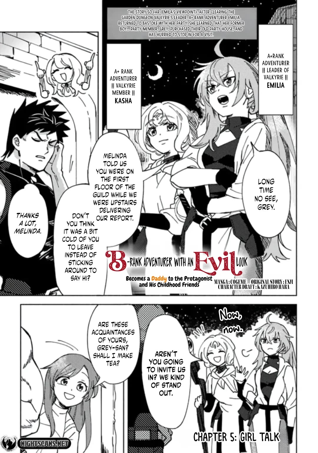 B-Rank Adventurer With a Bad Guy Face Becomes a Father for the Hero and His Childhood Friends Chapter 5 page 2 - Chapter 5