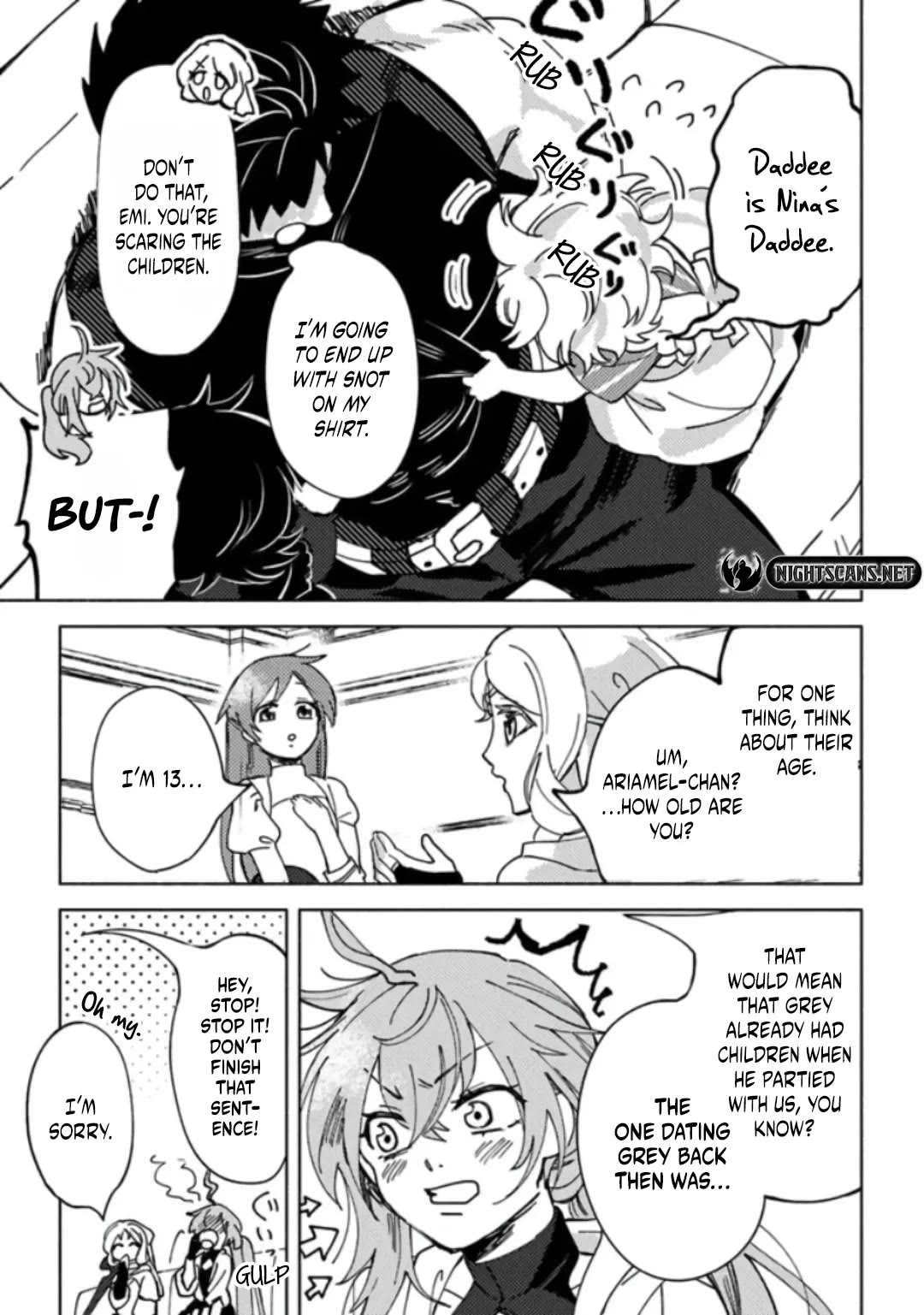 B-Rank Adventurer With a Bad Guy Face Becomes a Father for the Hero and His Childhood Friends Chapter 5 page 6 - Chapter 5