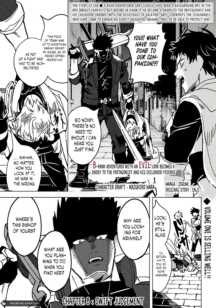 B-Rank Adventurer With a Bad Guy Face Becomes a Father for the Hero and His Childhood Friends Chapter 8 page 2 - Chapter 8