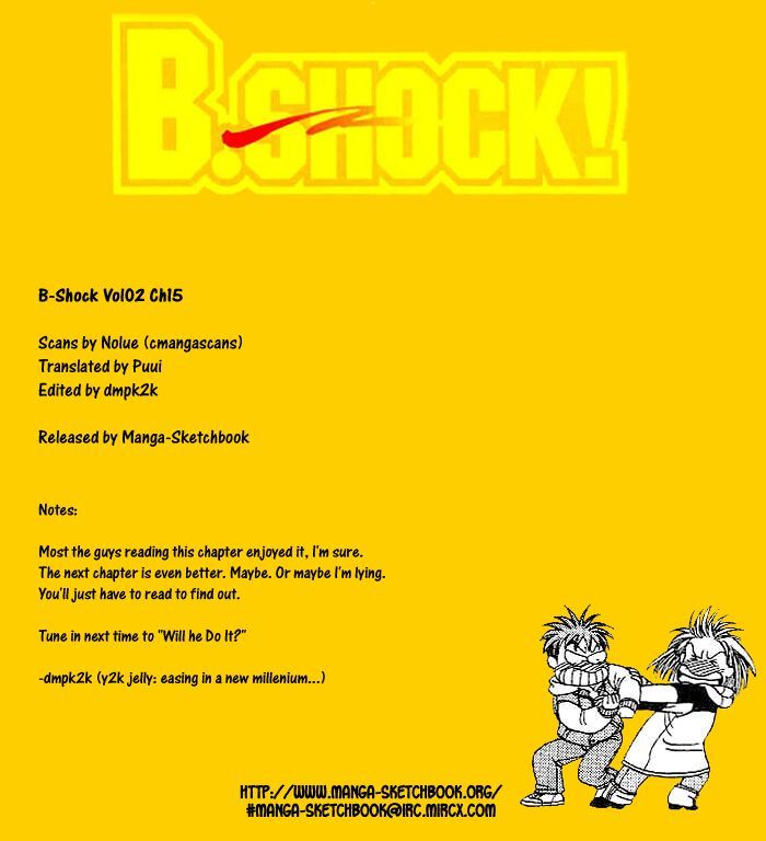 B-Shock! Chapter 15 page 1 - Chapter 15: Miyoko's plot
