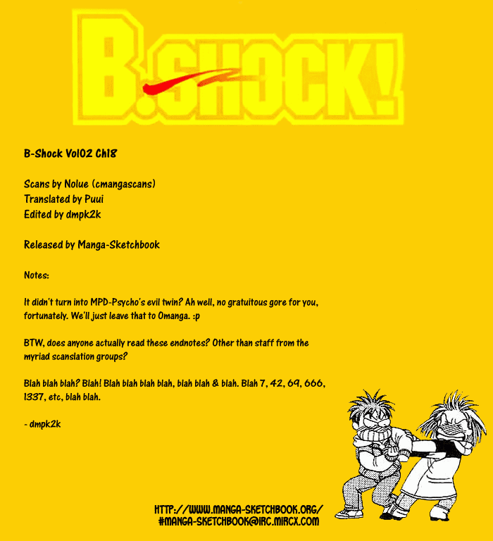 B-Shock! Chapter 18 page 1 - Chapter 18: The Children's Hour