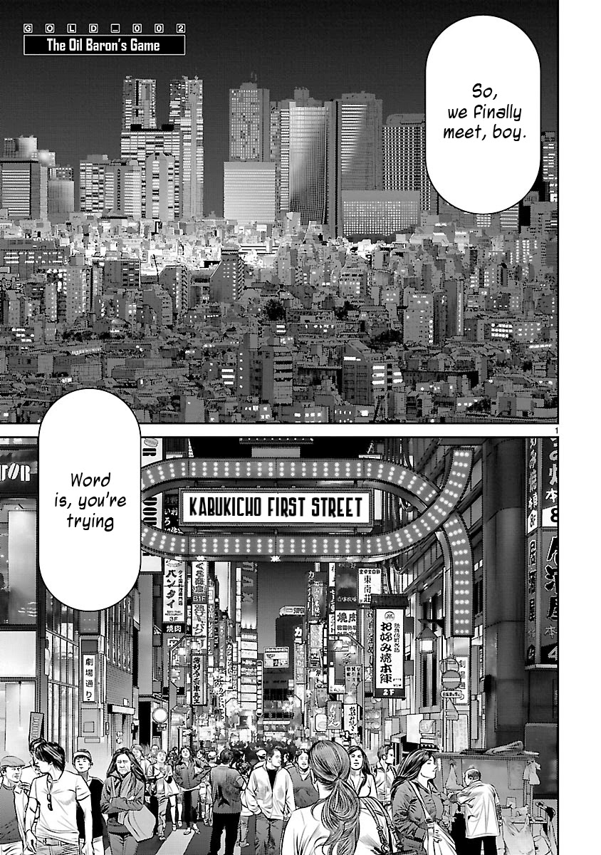 Babel the 2nd: Golden Boy Chapter 2 page 1 - Chapter 2: The Oil Baron's Game