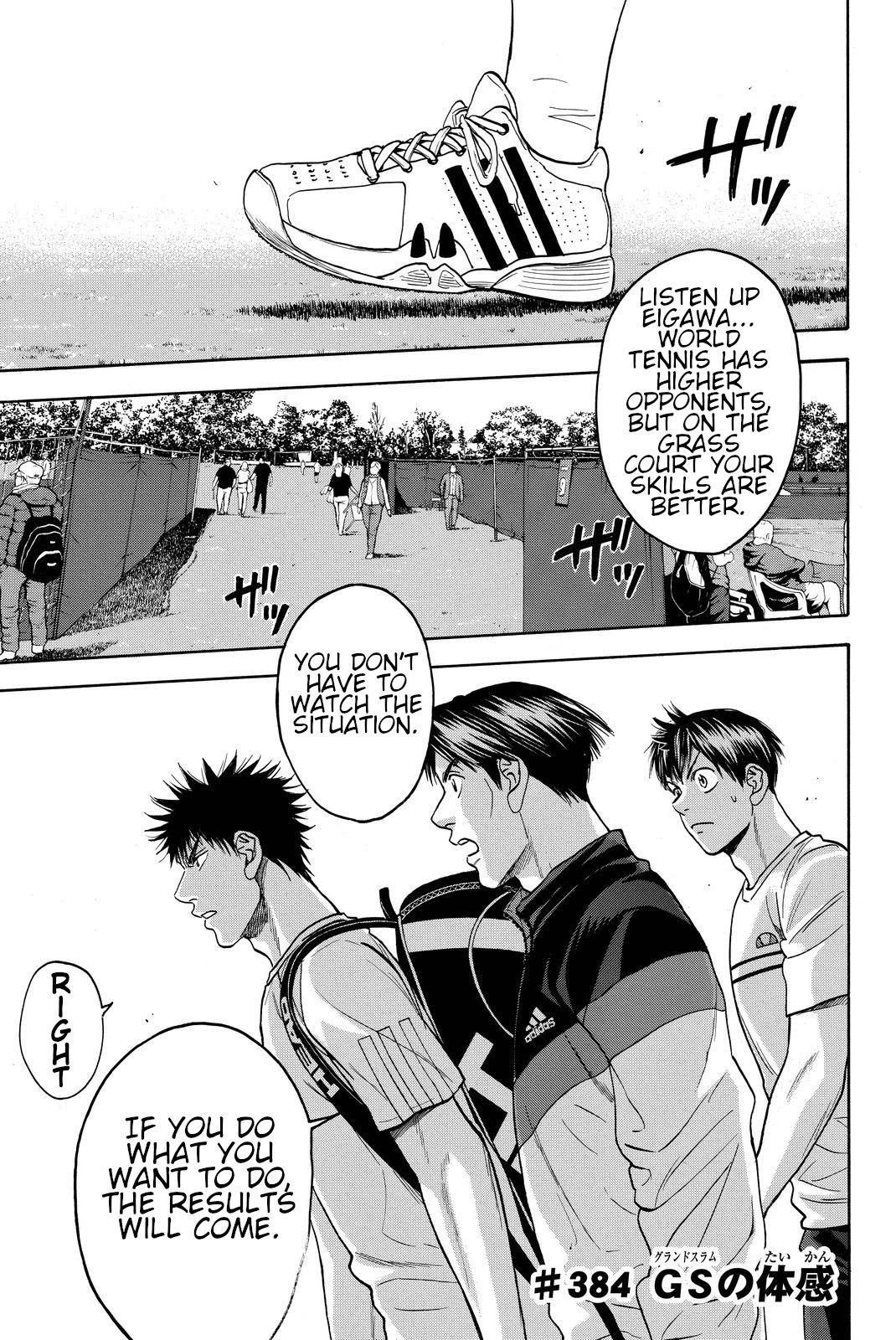 Baby Steps Chapter 384 page 1 - Chapter 384: The feel of Grand Slam