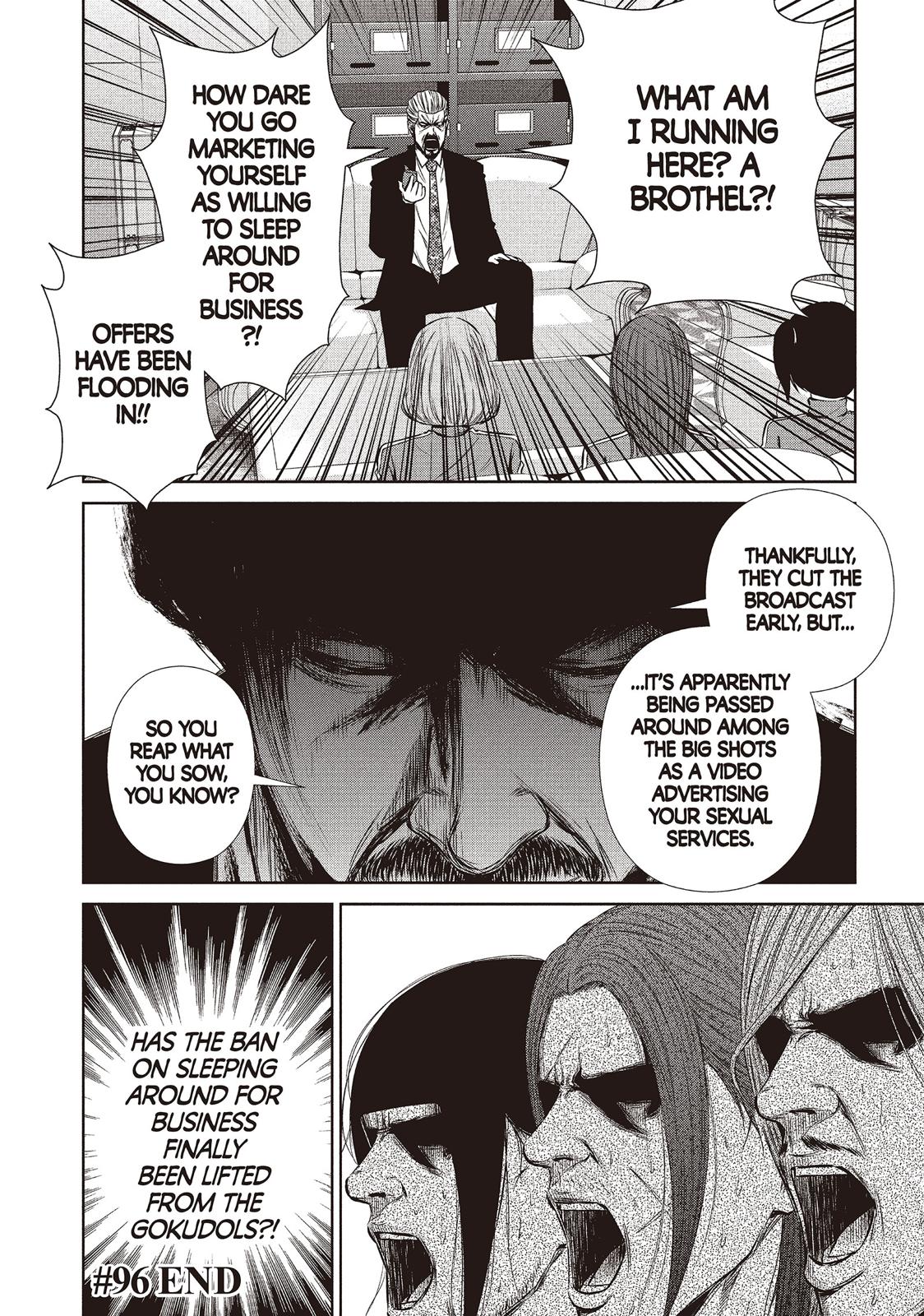 Back Street Girls - Washira Idol Hajimemashita. Chapter 96 page 12 - Chapter 96