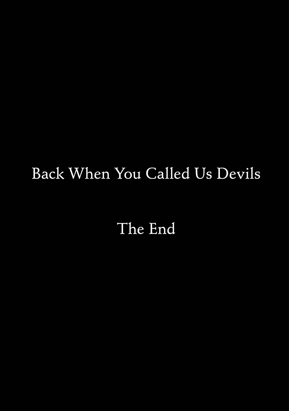Back When You Called Us Devils Chapter 154 page 24 - Chapter 154 [END]