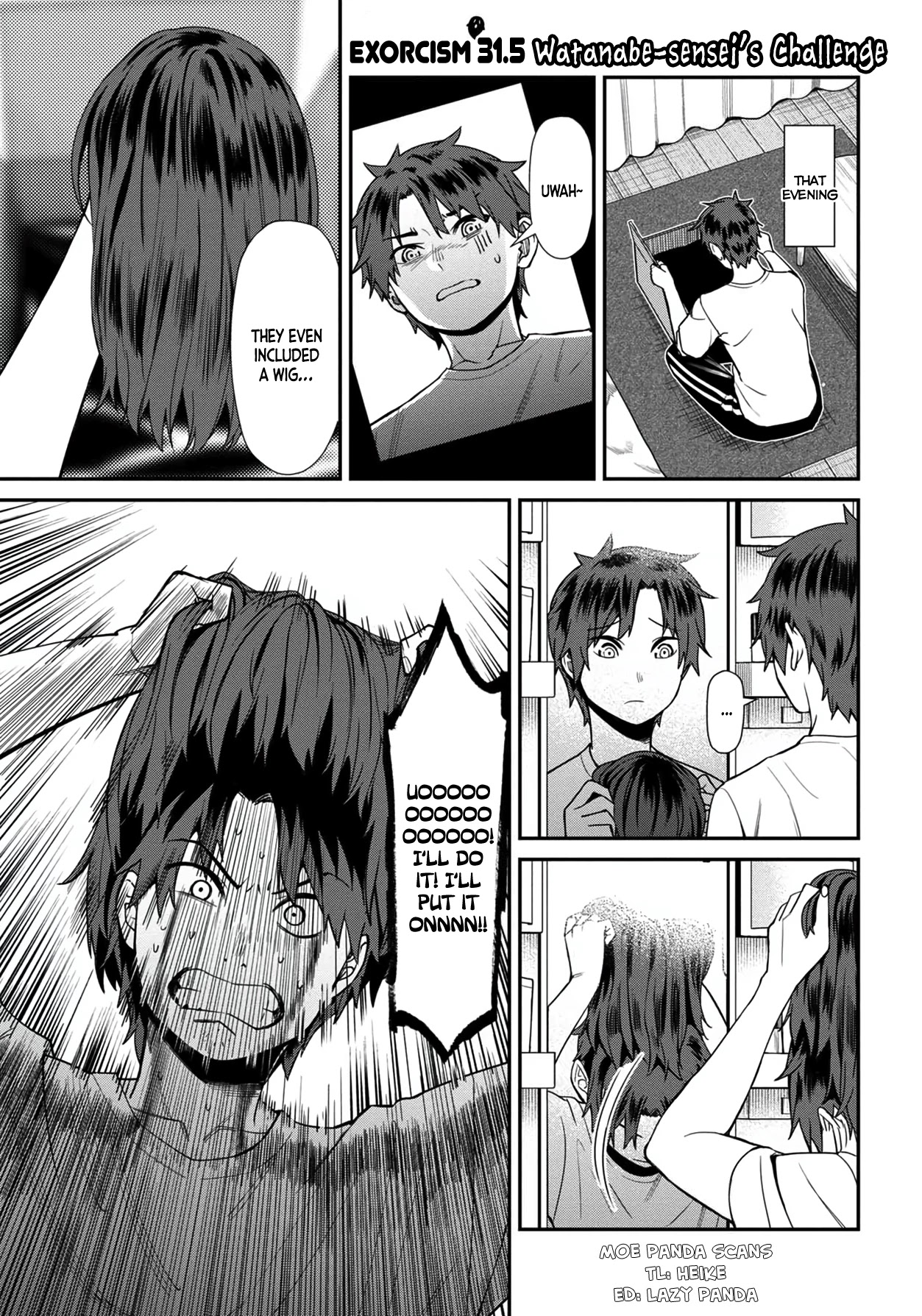 Bad Girl-Exorcist Reina Chapter 31.5 page 1 - Chapter 31.5: Exorcism #31.5: Watanabe-sensei's Challenge