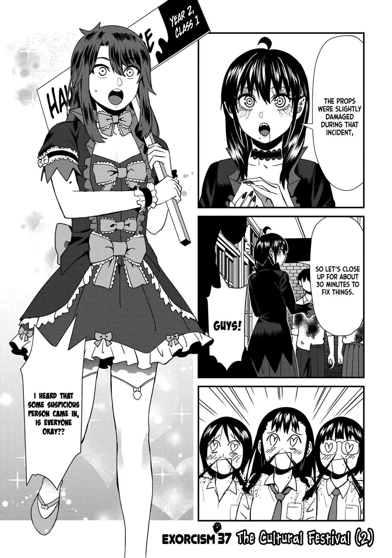 Bad Girl-Exorcist Reina Chapter 37 page 1 - Chapter 37: Exorcism #37: The Culture Festival (2)