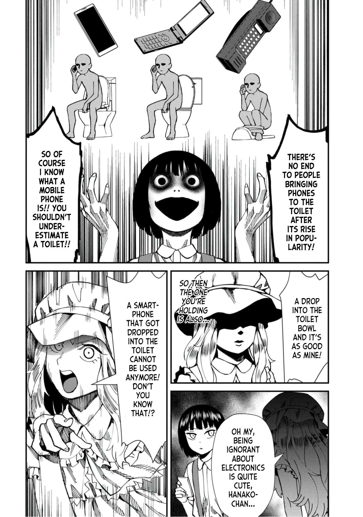 Bad Girl-Exorcist Reina Chapter 49 page 14 - Chapter 49: Exorcism #49 - Hanako-san VS. Mary-san VS. Hachishaku-sama