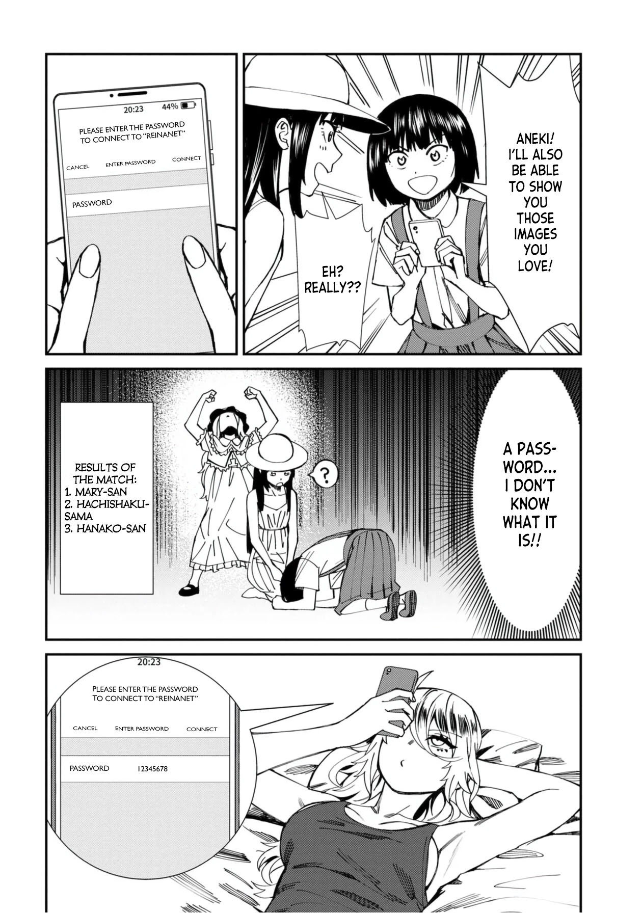 Bad Girl-Exorcist Reina Chapter 49 page 16 - Chapter 49: Exorcism #49 - Hanako-san VS. Mary-san VS. Hachishaku-sama