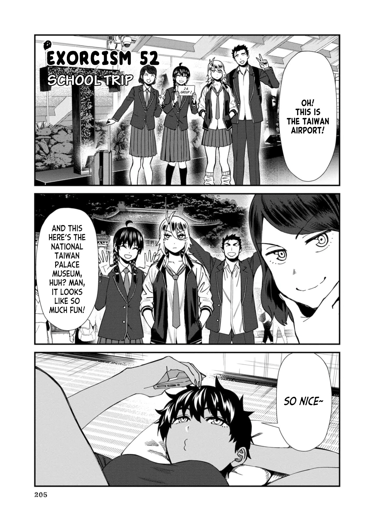 Bad Girl-Exorcist Reina Chapter 52 page 1 - Chapter 52: Exorcism #52 - School Trip