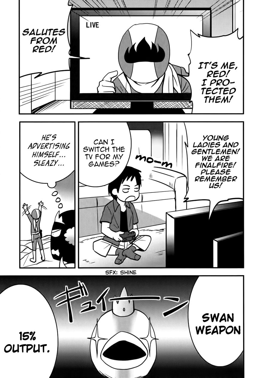 Baito Saki wa "Aku no Soshiki"?! Chapter 12 page 7 - Chapter 12: Swan Weapon VS Finalfire!