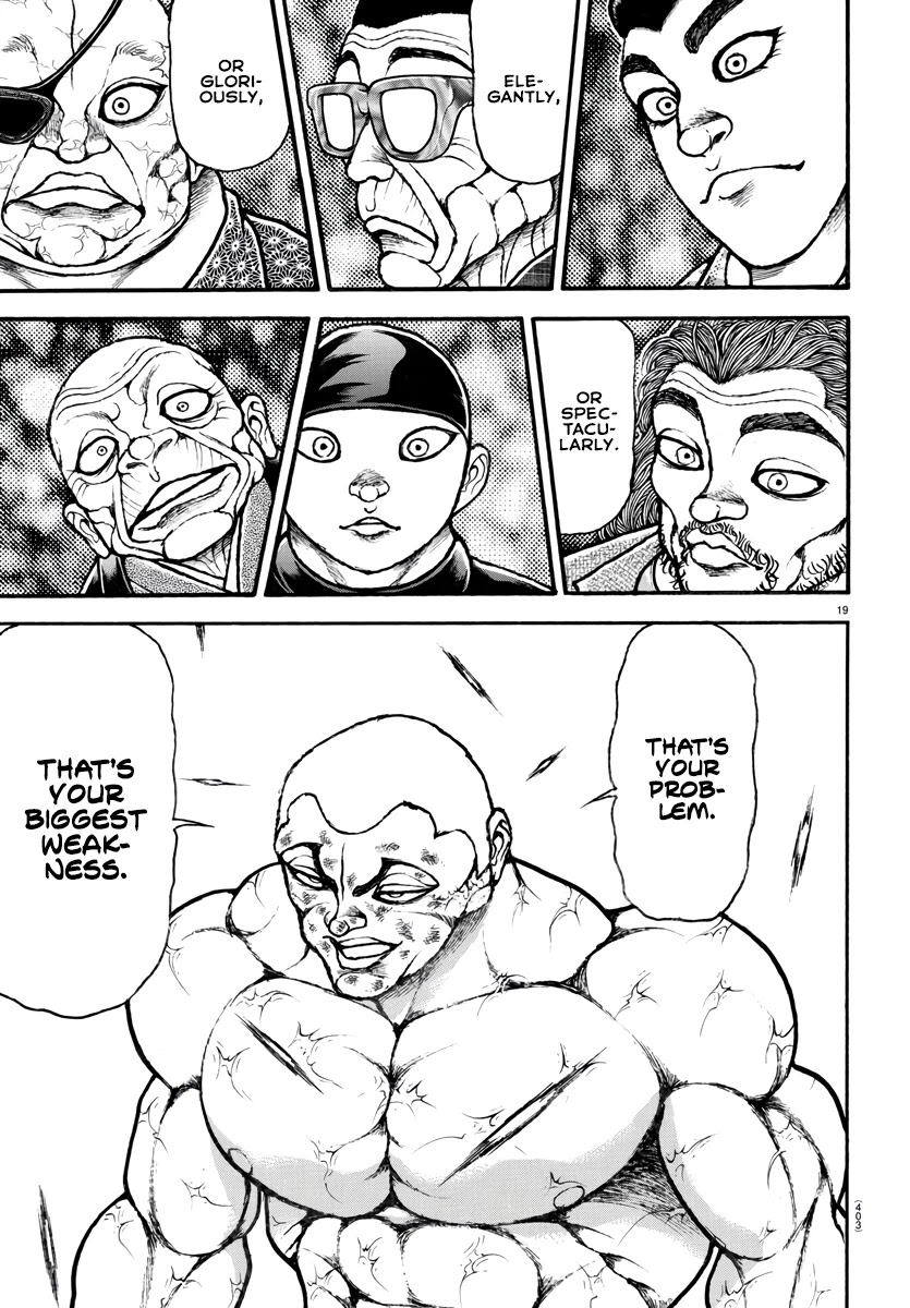 Baki-Dou (2018) Chapter 122 page 19 - Chapter 122: Their Biggest Weakness