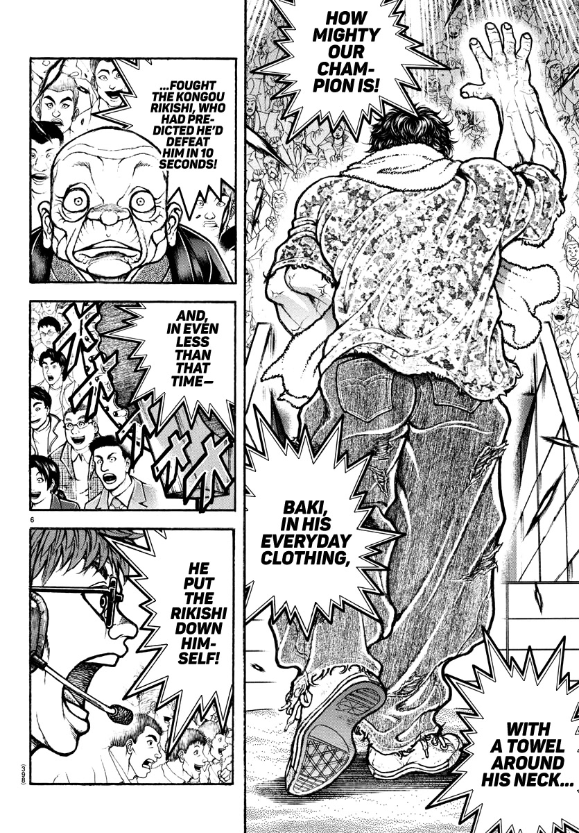 Baki-Dou (2018) Chapter 148 page 6 - Chapter 148: The End of the Fight with Sumo