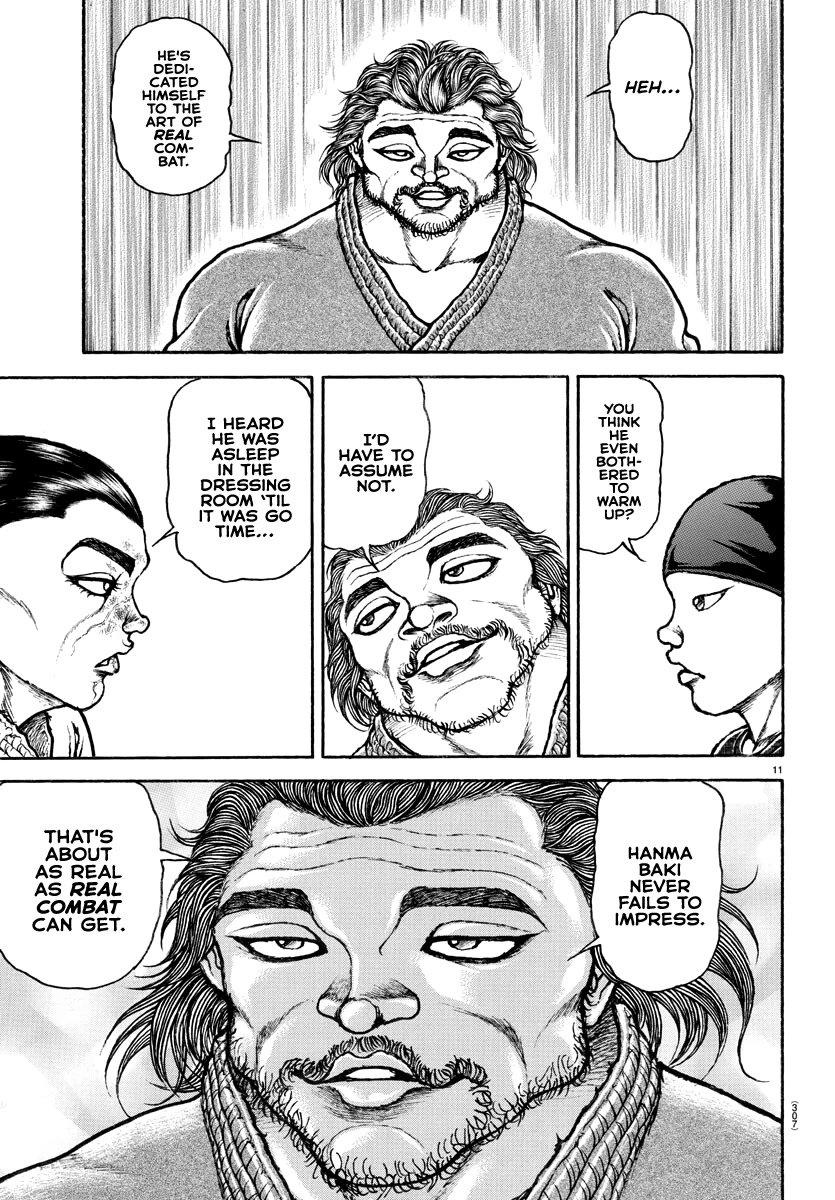 Baki-Dou (2018) Chapter 149 page 11 - Chapter 149: The Martial Arts World's Sense of Real Fights