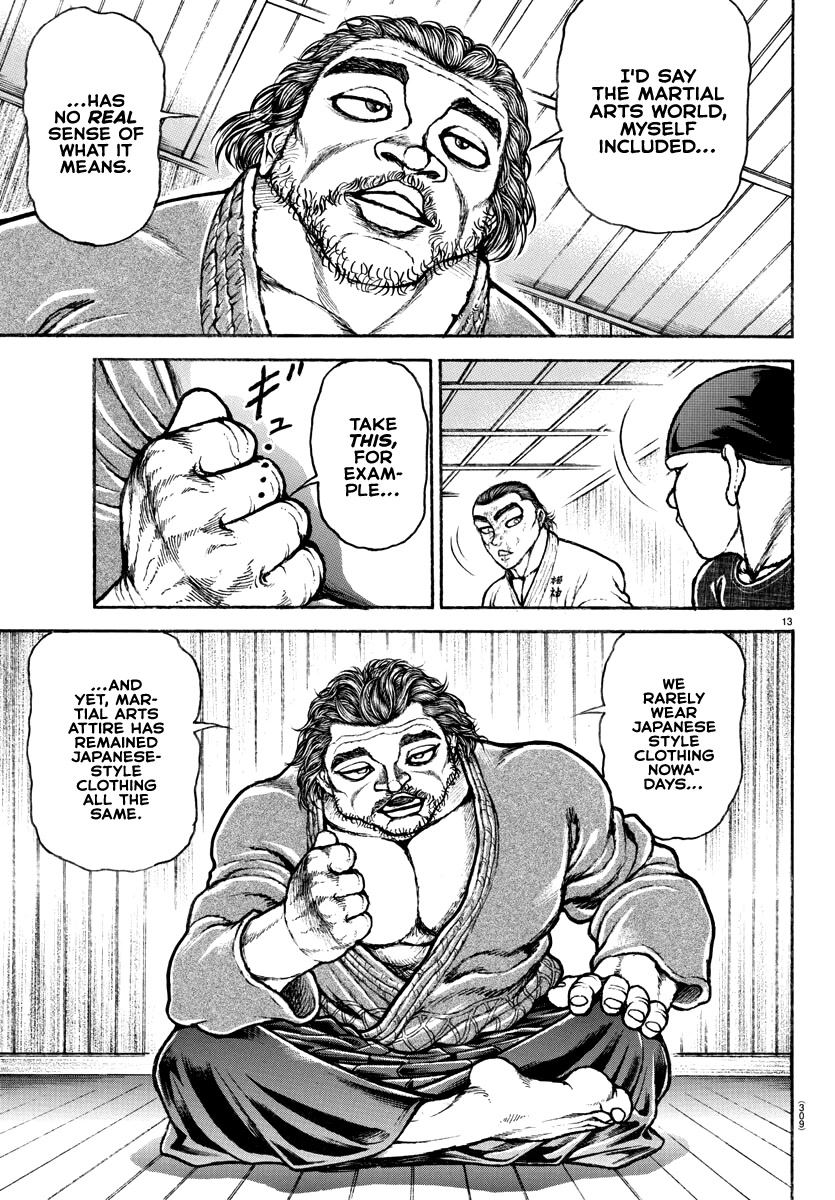 Baki-Dou (2018) Chapter 149 page 13 - Chapter 149: The Martial Arts World's Sense of Real Fights