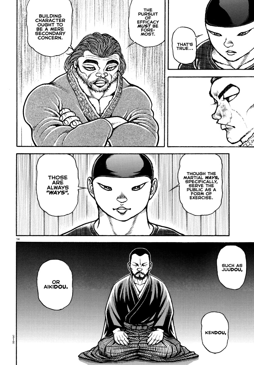 Baki-Dou (2018) Chapter 149 page 14 - Chapter 149: The Martial Arts World's Sense of Real Fights