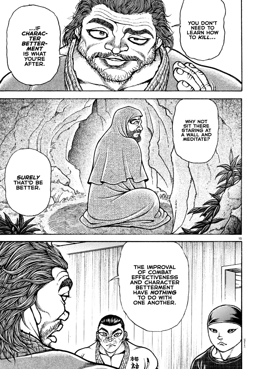 Baki-Dou (2018) Chapter 149 page 15 - Chapter 149: The Martial Arts World's Sense of Real Fights