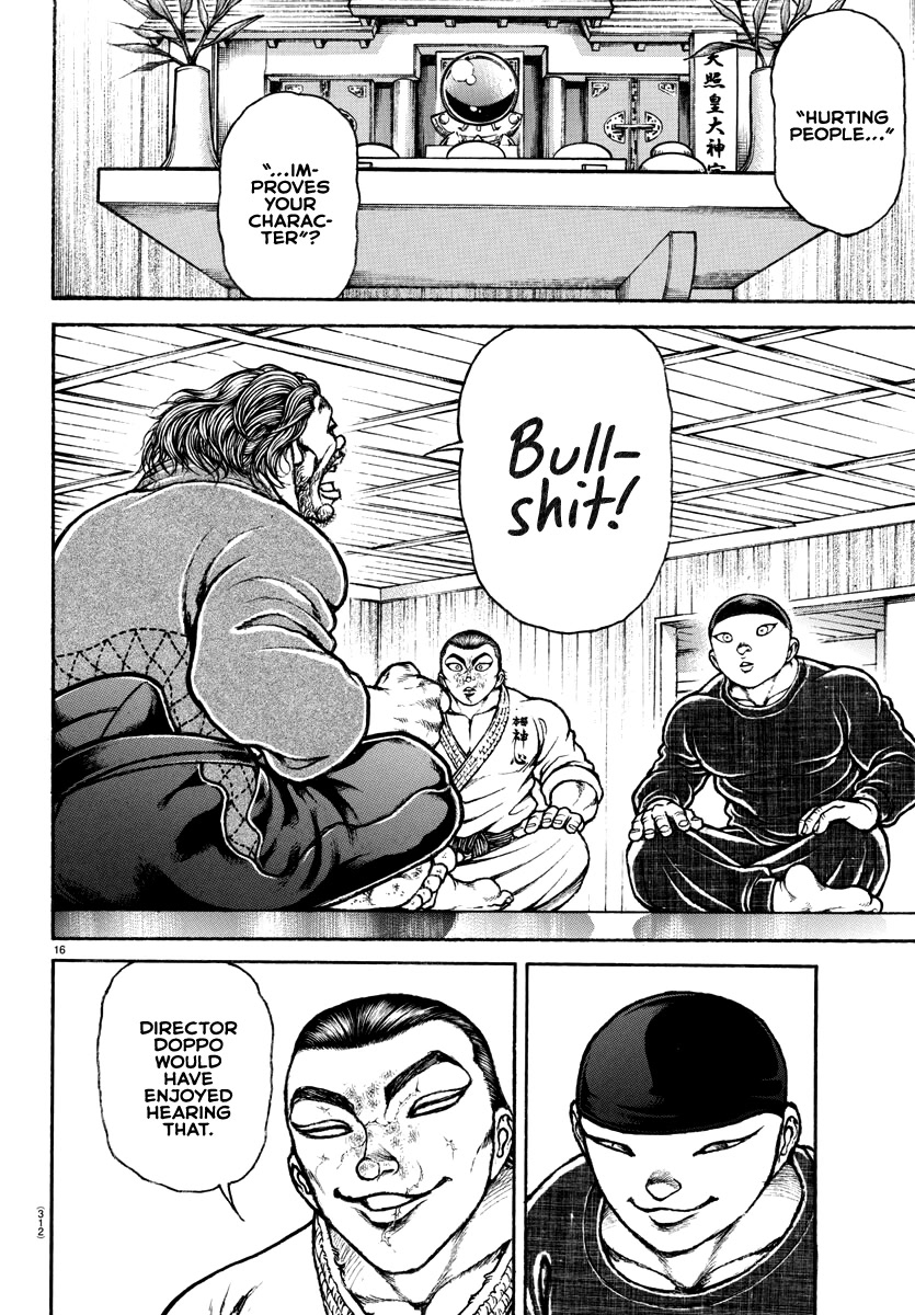 Baki-Dou (2018) Chapter 149 page 16 - Chapter 149: The Martial Arts World's Sense of Real Fights