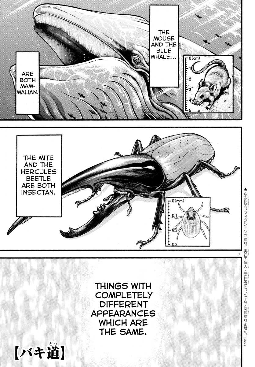 Baki-Dou (2018) Chapter 17 page 1 - Chapter 17: A Grip Strength of One Hundred Thousand Atmospheres