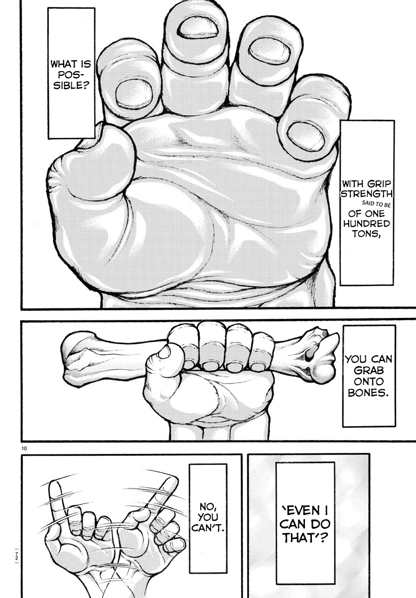 Baki-Dou (2018) Chapter 17 page 10 - Chapter 17: A Grip Strength of One Hundred Thousand Atmospheres