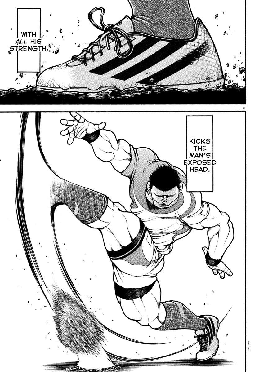 Baki-Dou (2018) Chapter 82 page 3 - Chapter 82: Soccer Kick