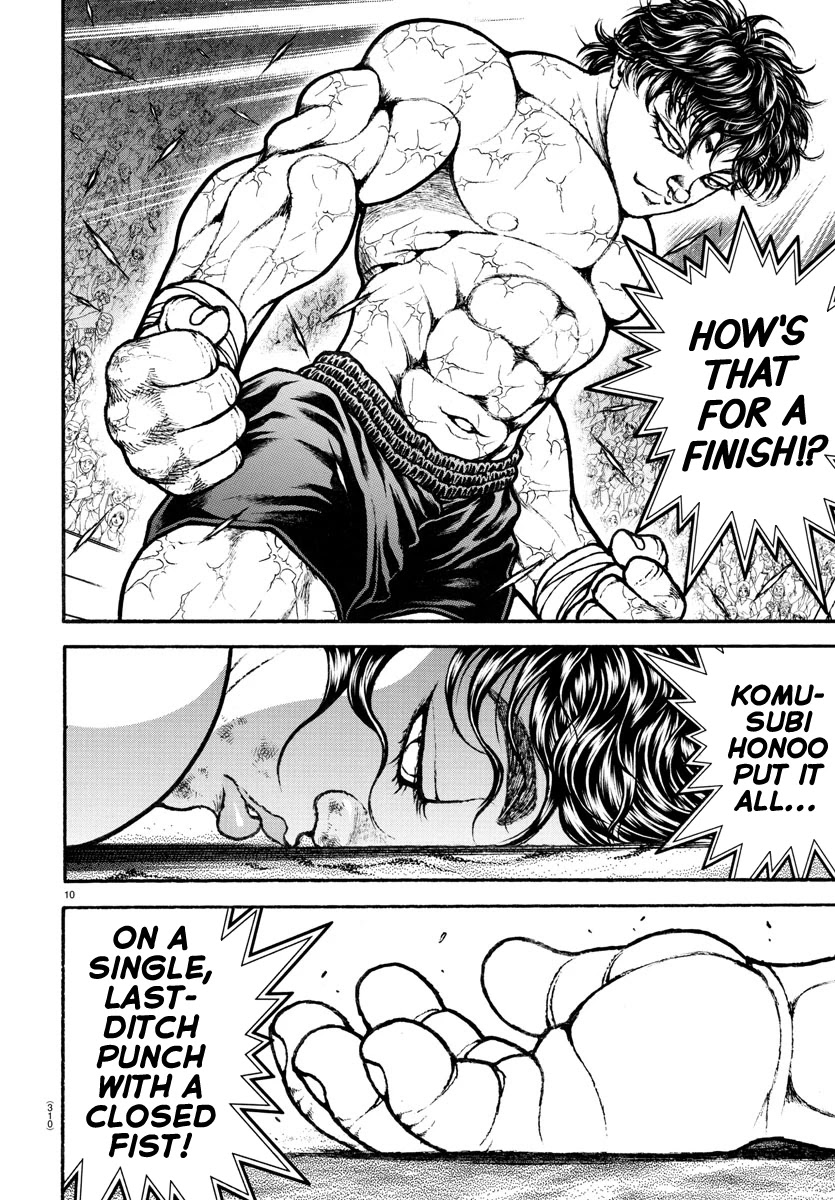 Baki-Dou (2018) Chapter 92 page 10 - Chapter 92: The Conclusion of Baki vs Honoo