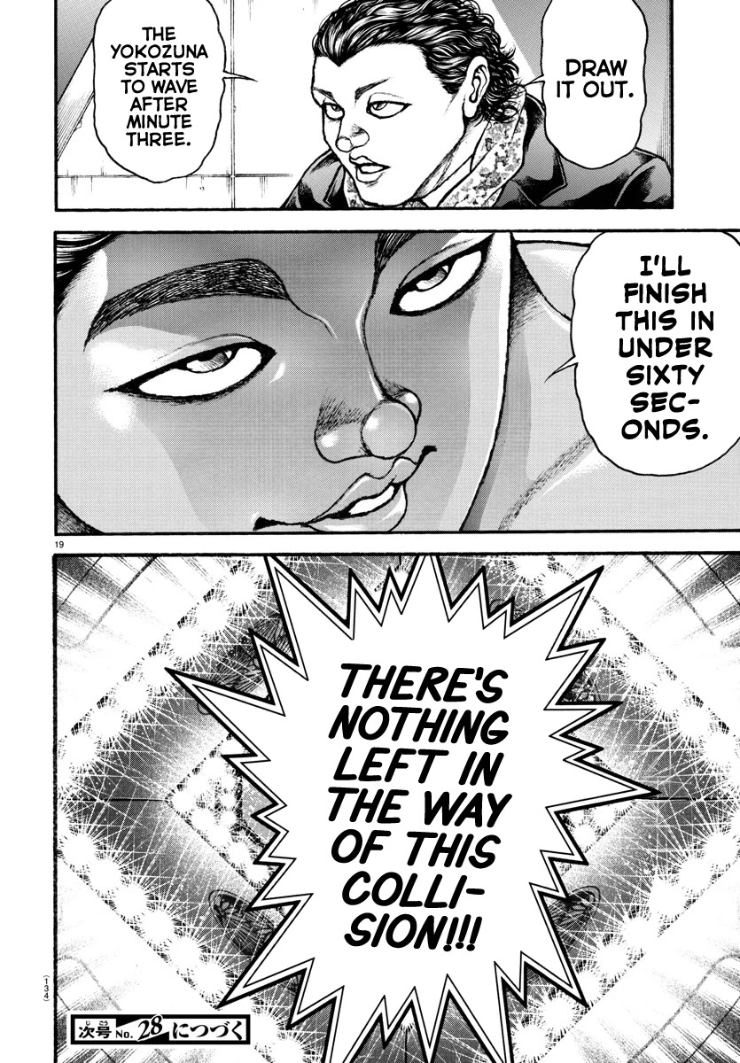 Baki-Dou (2018) Chapter 95 page 20 - Chapter 95: Modern Sumo and Ancient Sumo