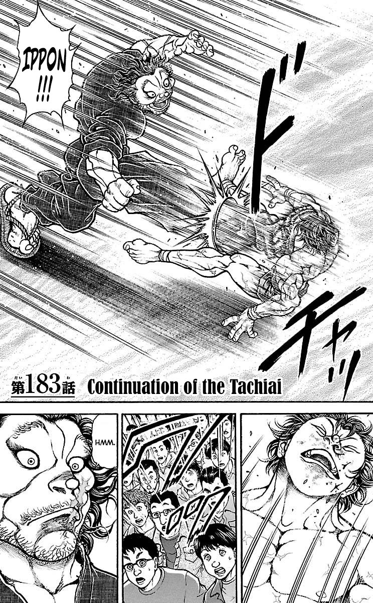Baki Dou Chapter 183 page 1 - Chapter 183: Continuation of the Tachiai