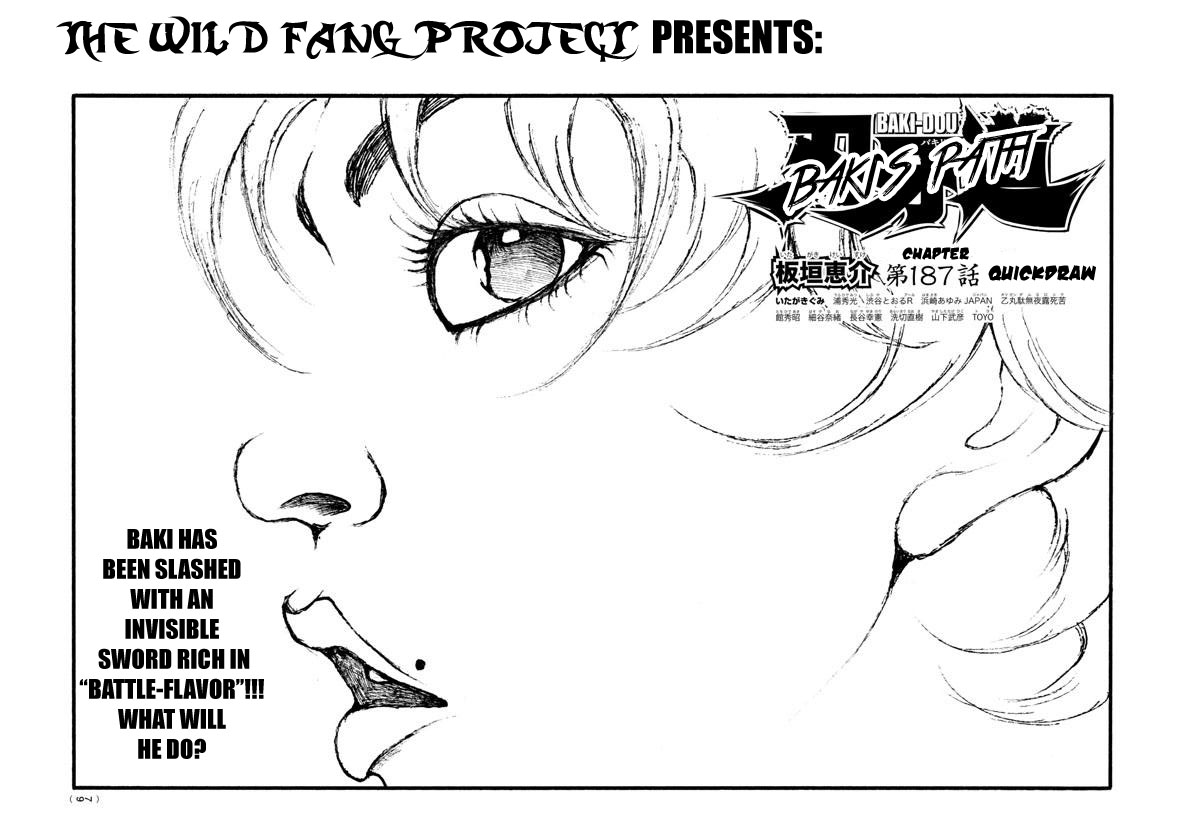 Baki Dou Chapter 187 page 1 - Chapter 187 : Quickdraw