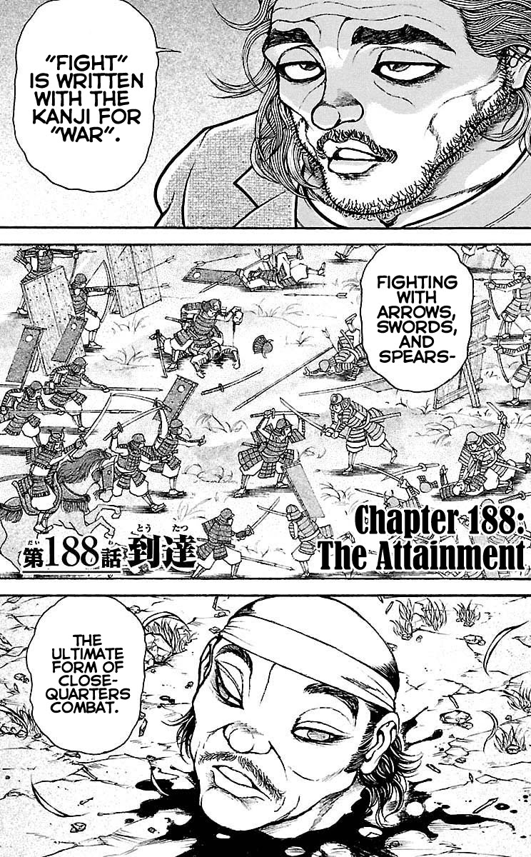 Baki Dou Chapter 188 page 1 - Chapter 188: The Attainment