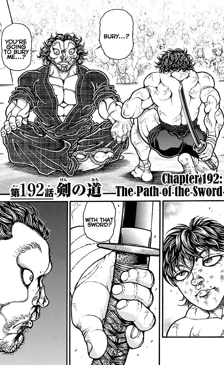 Baki Dou Chapter 192 page 1 - Chapter 192: The Path of The Sword