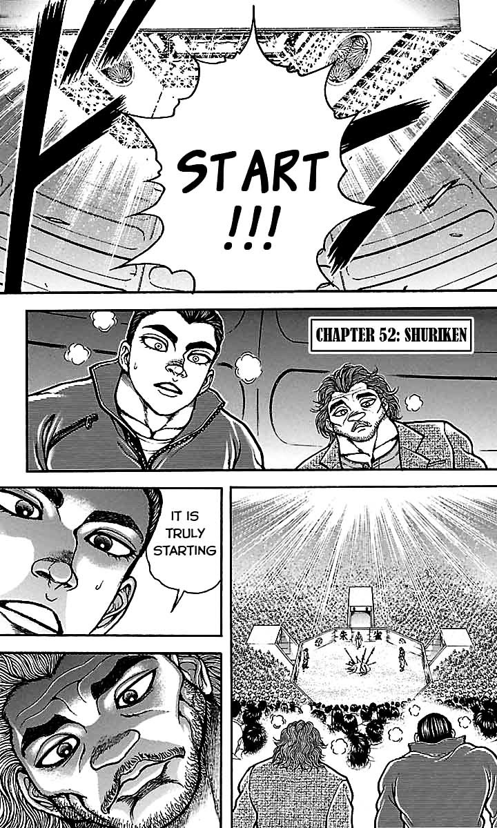 Baki Dou Chapter 52 page 1 - Chapter 52 : Shuriken