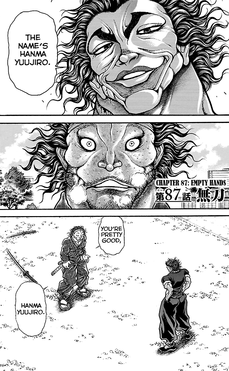 Baki Dou Chapter 87 page 1 - Chapter 87 : Empty Hands