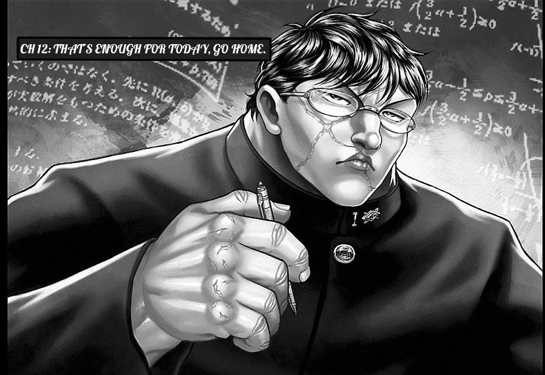 Baki Gaiden: Kizudzura Chapter 12 page 1 - Chapter 12: THAT'S ENOUGH FOR TODAY, GO HOME.