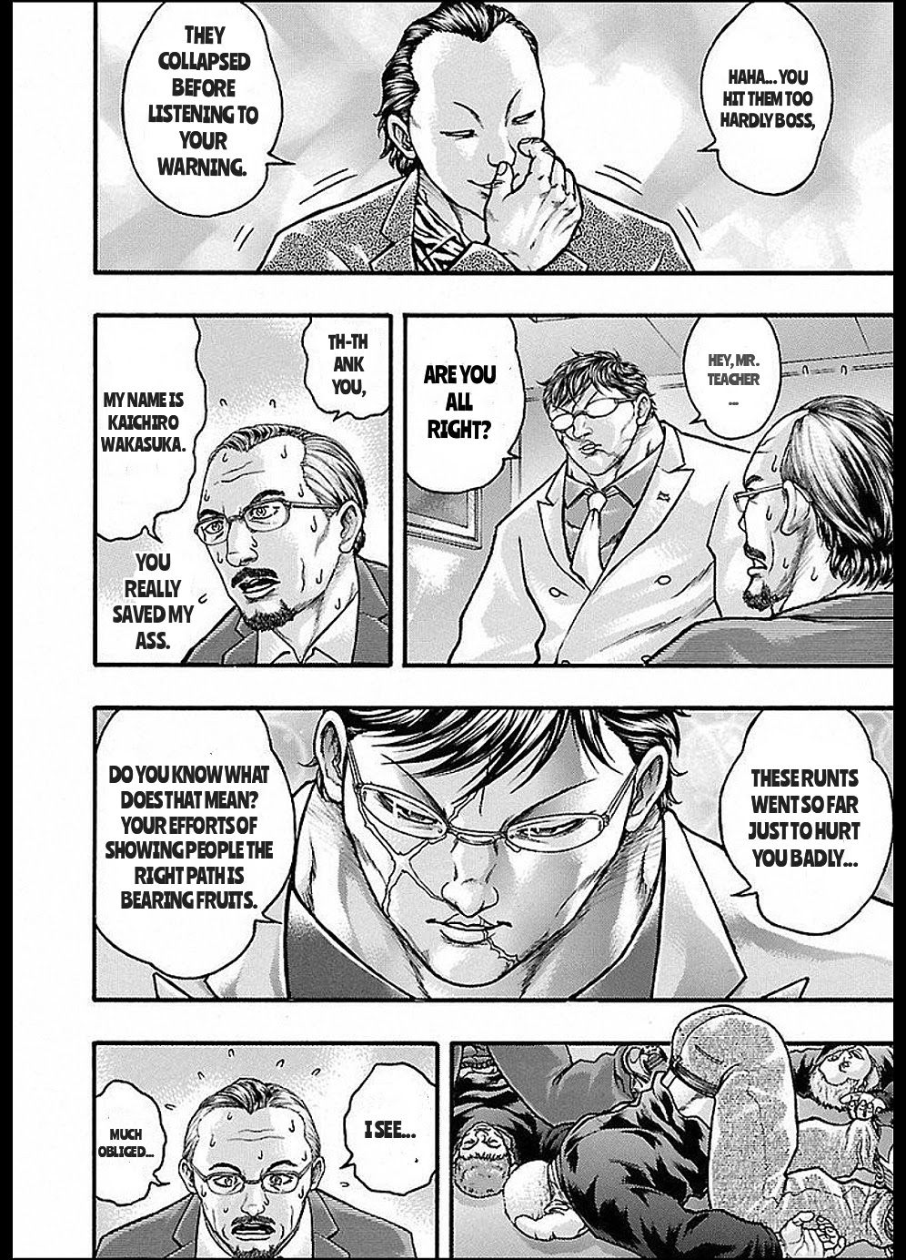 Baki Gaiden: Kizudzura Chapter 12 page 27 - Chapter 12: THAT'S ENOUGH FOR TODAY, GO HOME.