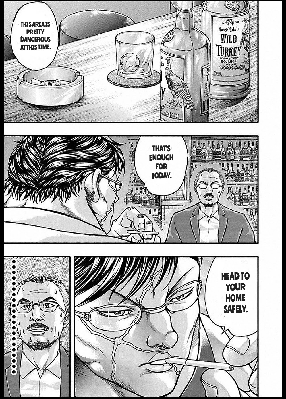 Baki Gaiden: Kizudzura Chapter 12 page 28 - Chapter 12: THAT'S ENOUGH FOR TODAY, GO HOME.