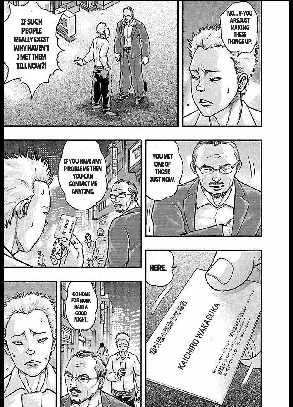 Baki Gaiden: Kizudzura Chapter 12 page 5 - Chapter 12: THAT'S ENOUGH FOR TODAY, GO HOME.