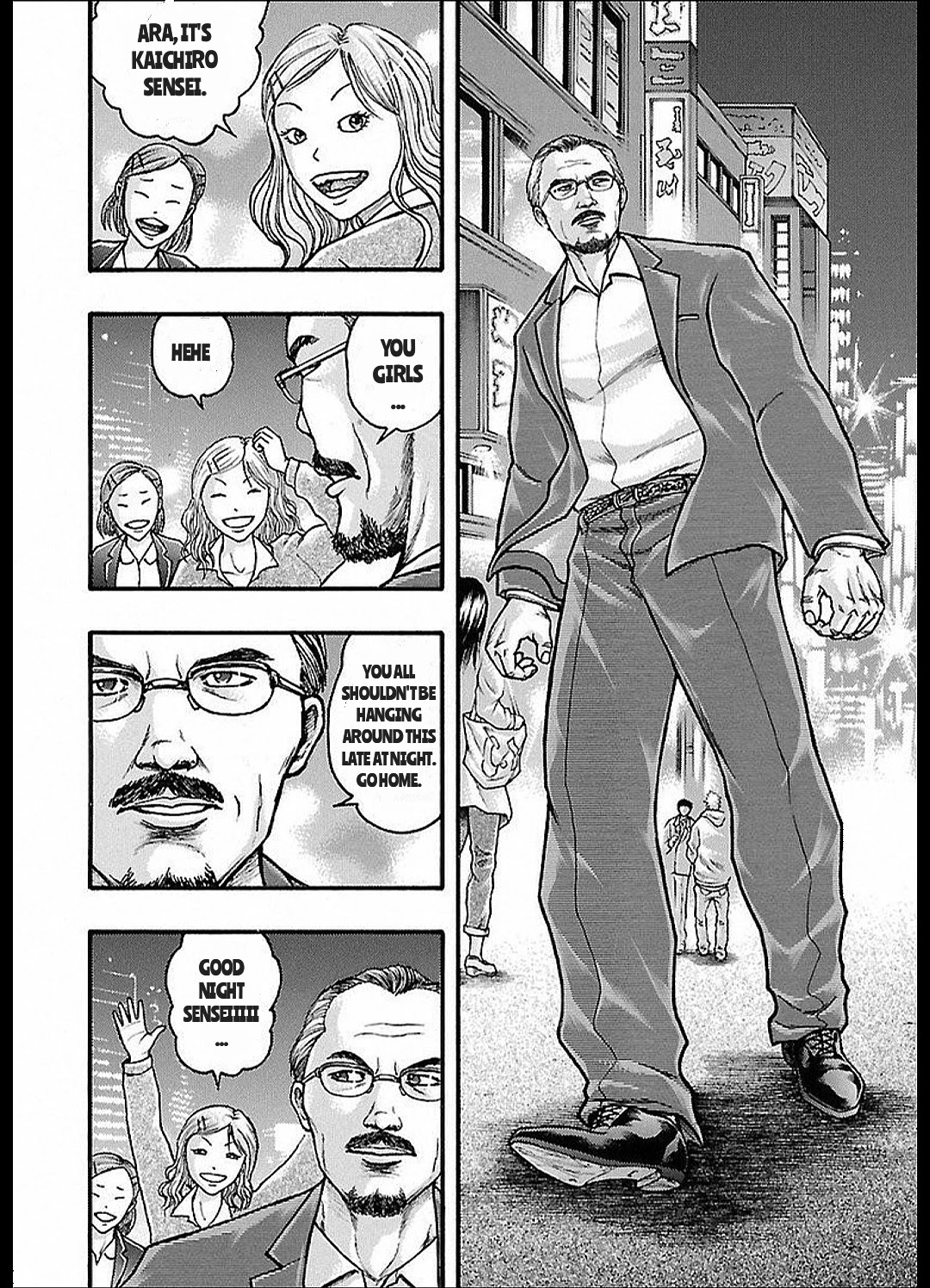 Baki Gaiden: Kizudzura Chapter 12 page 6 - Chapter 12: THAT'S ENOUGH FOR TODAY, GO HOME.