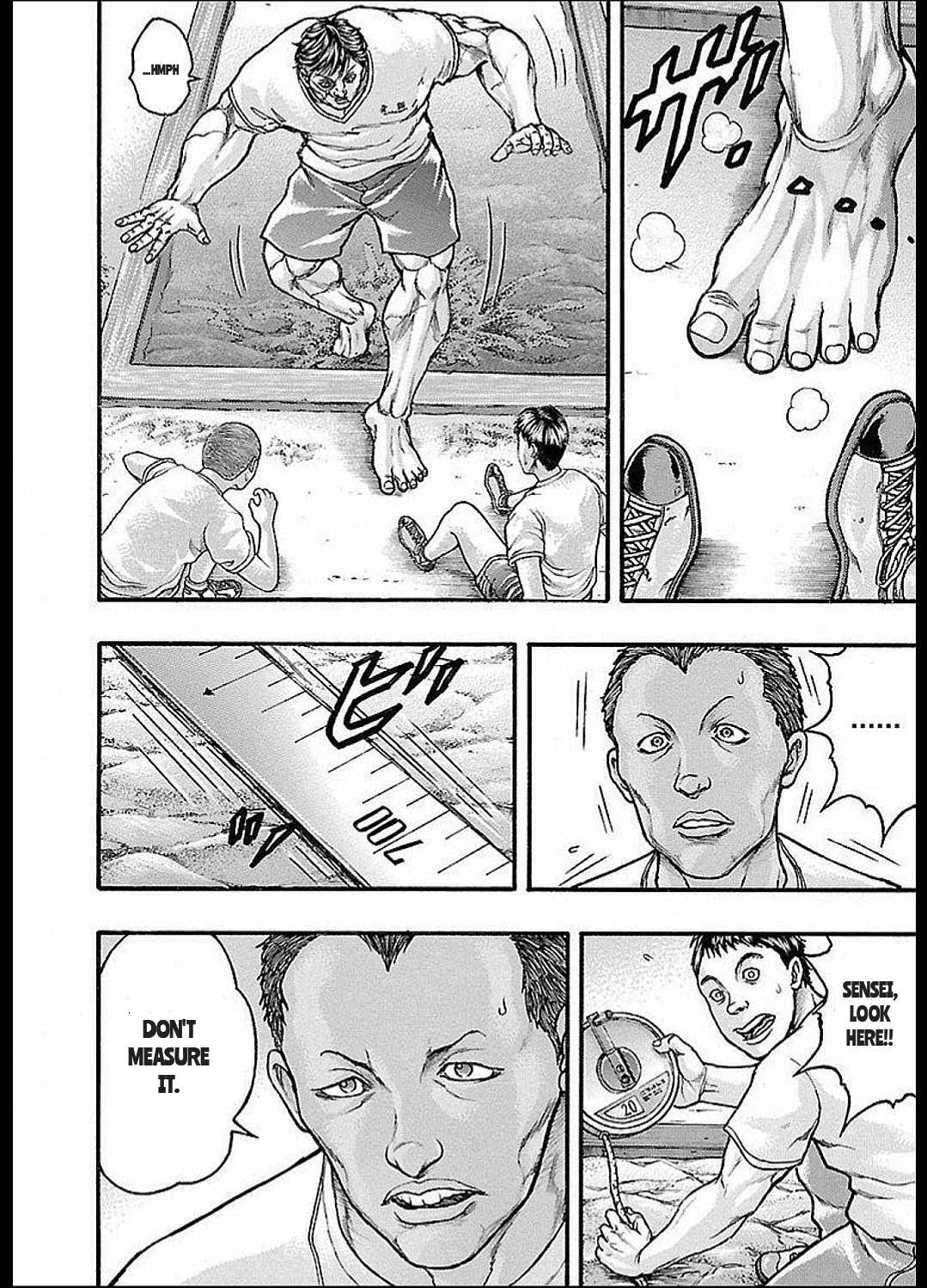 Baki Gaiden: Kizudzura Chapter 13 page 10 - Chapter 13: PHYSICAL FITNESS MEASUREMENT TEST
