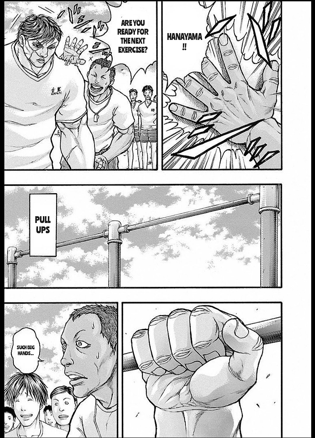 Baki Gaiden: Kizudzura Chapter 13 page 13 - Chapter 13: PHYSICAL FITNESS MEASUREMENT TEST
