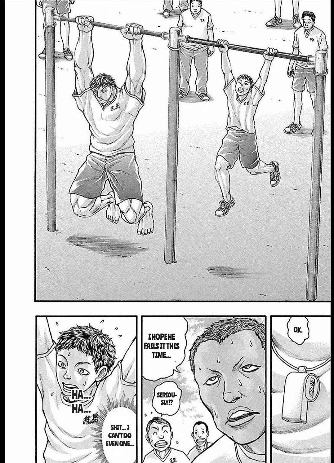 Baki Gaiden: Kizudzura Chapter 13 page 14 - Chapter 13: PHYSICAL FITNESS MEASUREMENT TEST