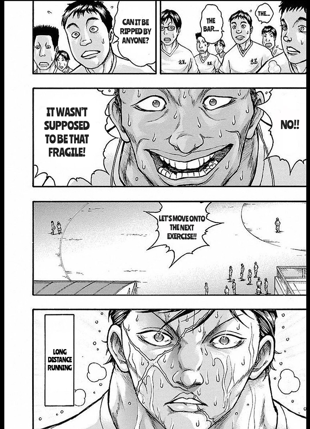 Baki Gaiden: Kizudzura Chapter 13 page 18 - Chapter 13: PHYSICAL FITNESS MEASUREMENT TEST