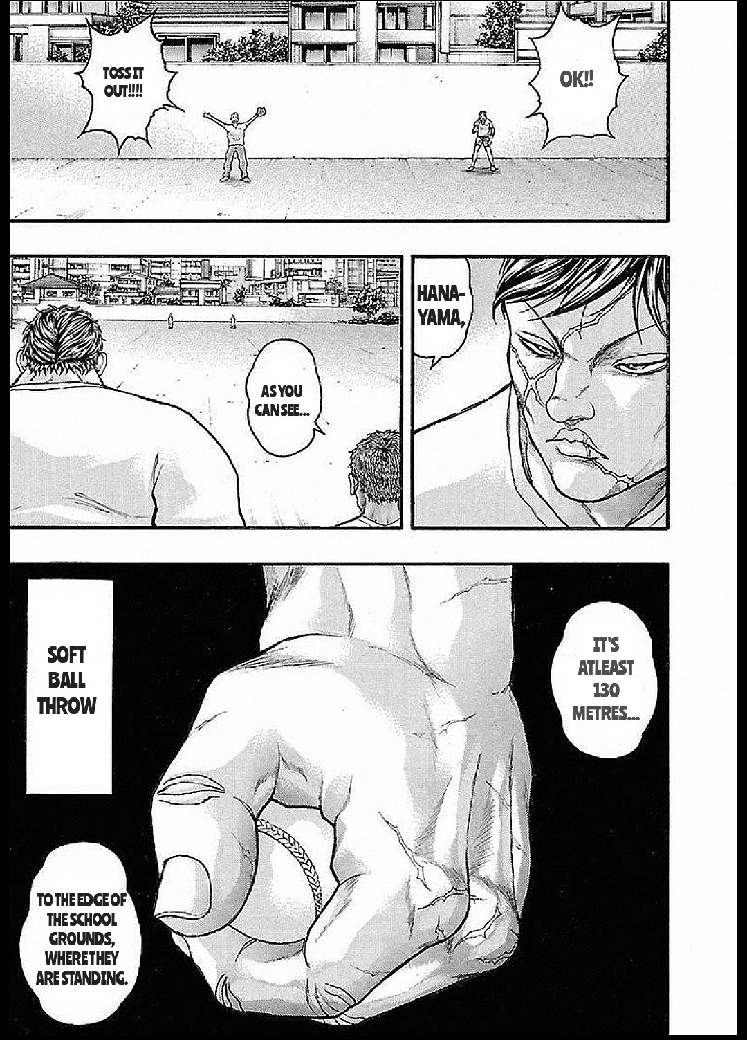 Baki Gaiden: Kizudzura Chapter 13 page 21 - Chapter 13: PHYSICAL FITNESS MEASUREMENT TEST